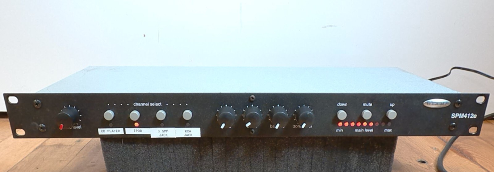 BIAMP Systems SPM412e - 1U Rackmount Stereo Premp Mixer - USED