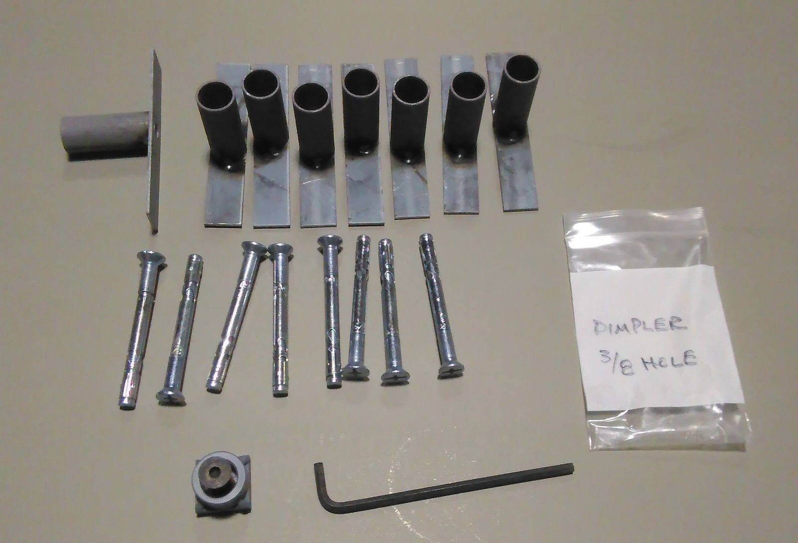 YALE LOCK installers use hollow metal EO frame dimpler with anchor package