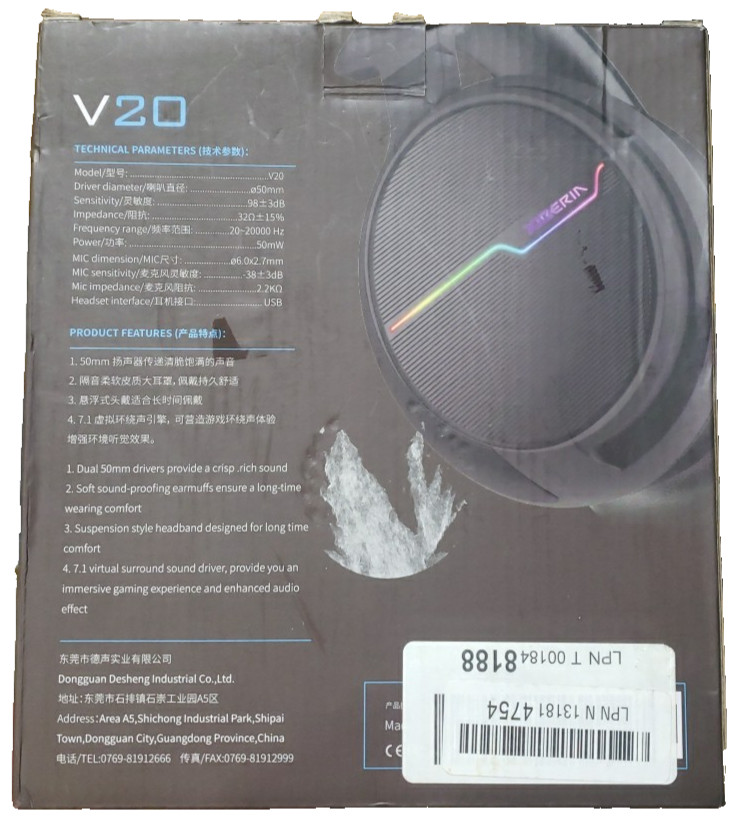 XIBERIN X V 20 Headset