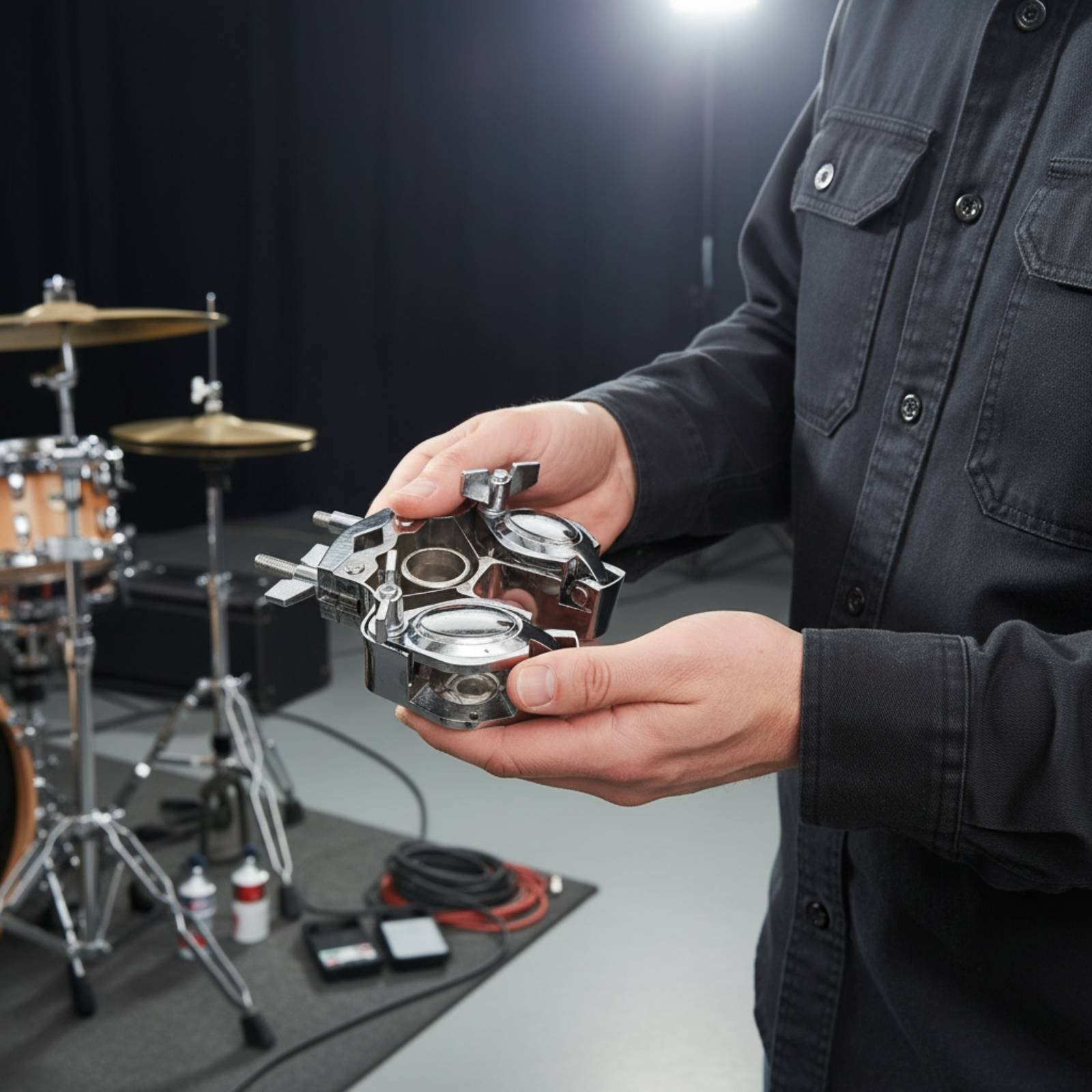 Drum Kit Tom Bracket Heavy Duty Percussion Hardware Stable for Drummers