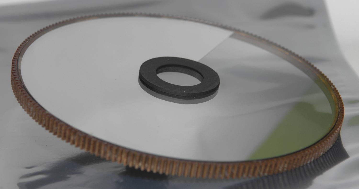 6.2" OD CIRCULAR VARIABLE ATTENUATOR / ND FILTER, GEARED RIM