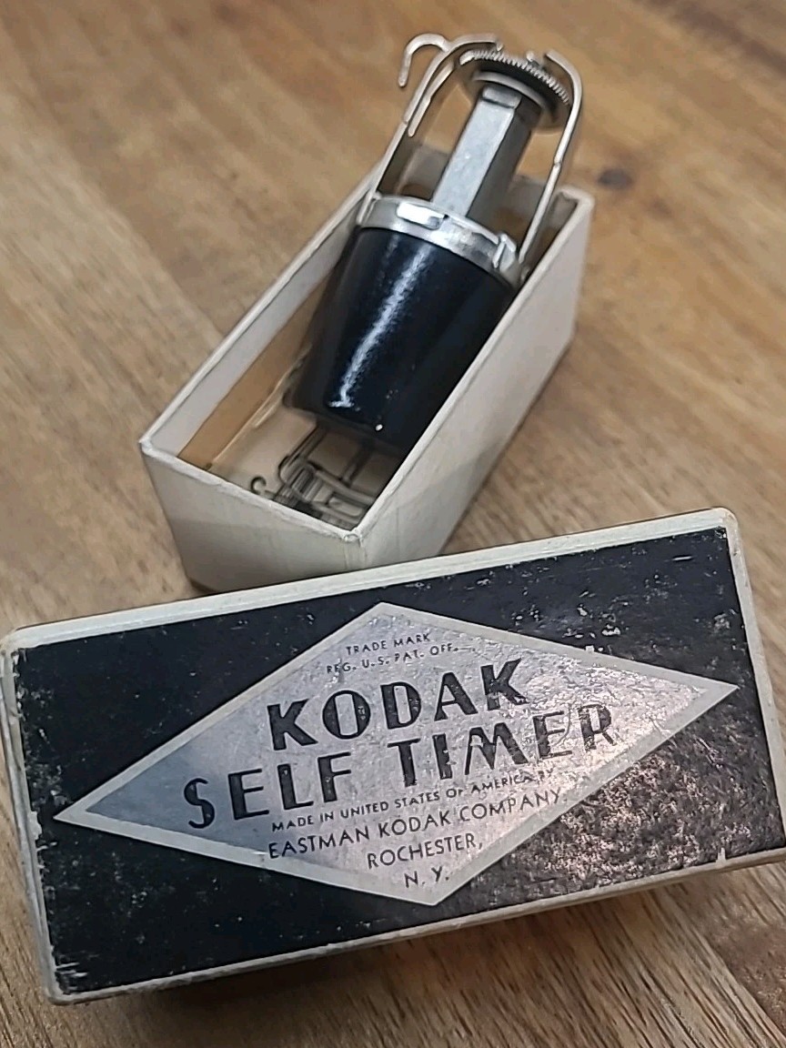 Early Vintage Kodak Self Timer in Original Box With Instructions.