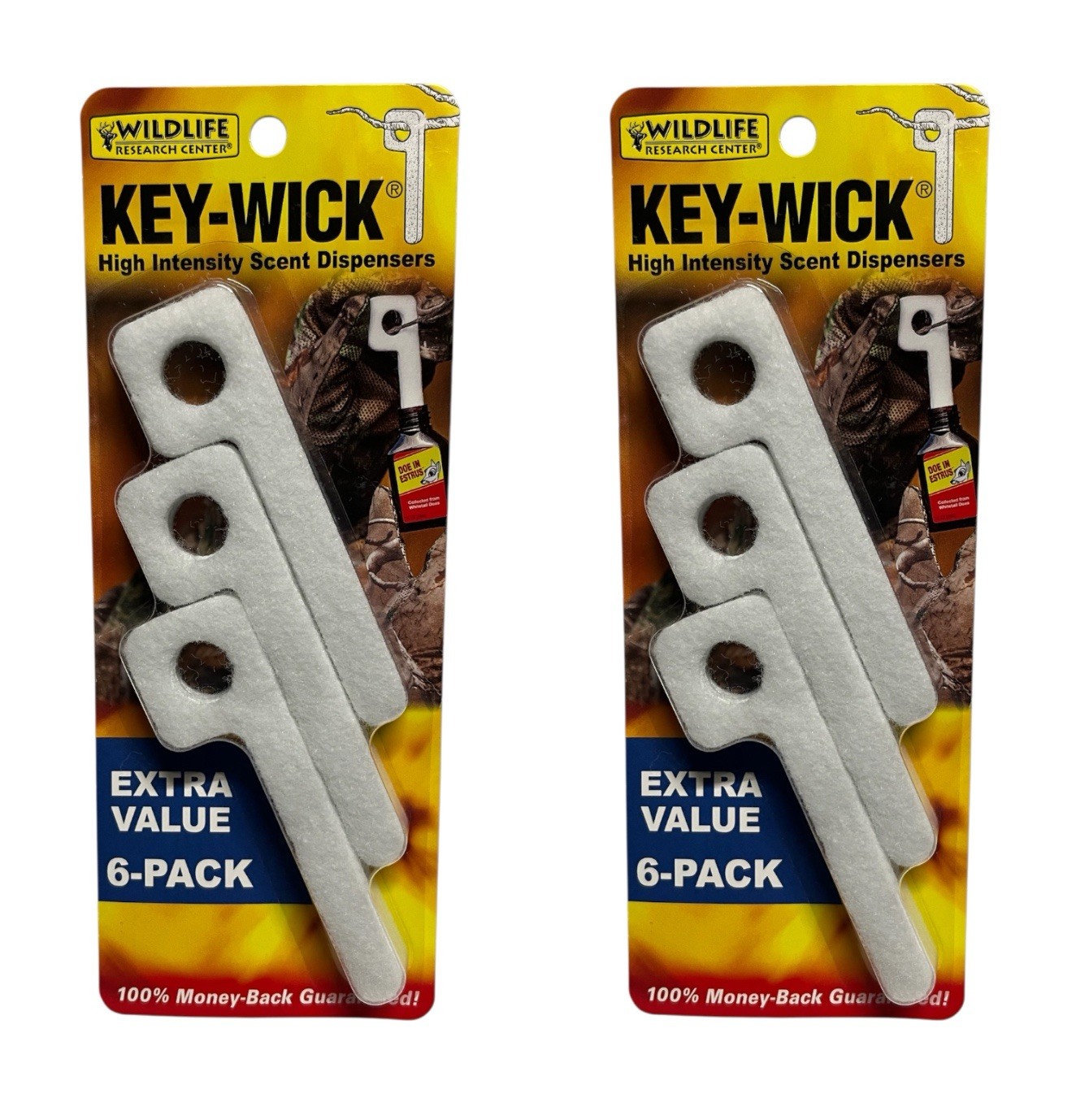 Wildlife Research Center Key Wicks, Scent Wicks 6 Per Pack Lot Of 2 Packs New