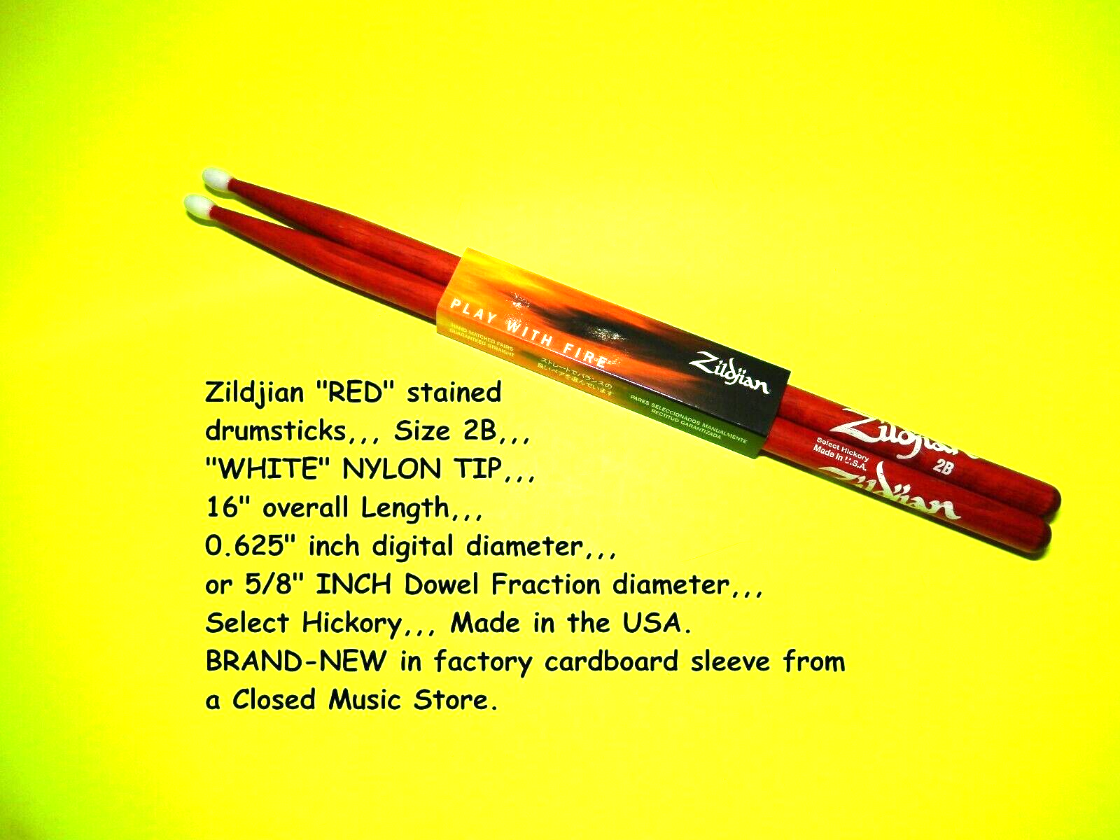 Zildjian RED drumsticks