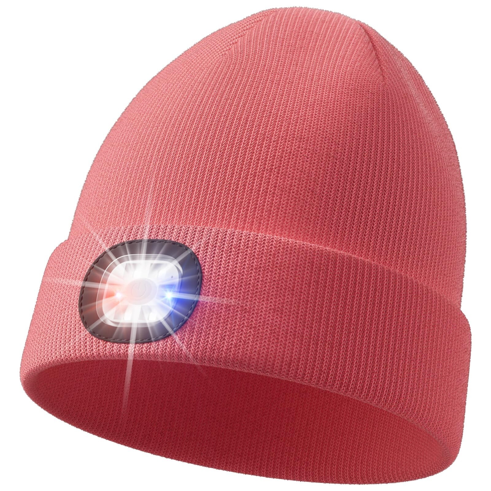 Unisex Beanie with The Light, Gifts for Men Women Husband Him Pink