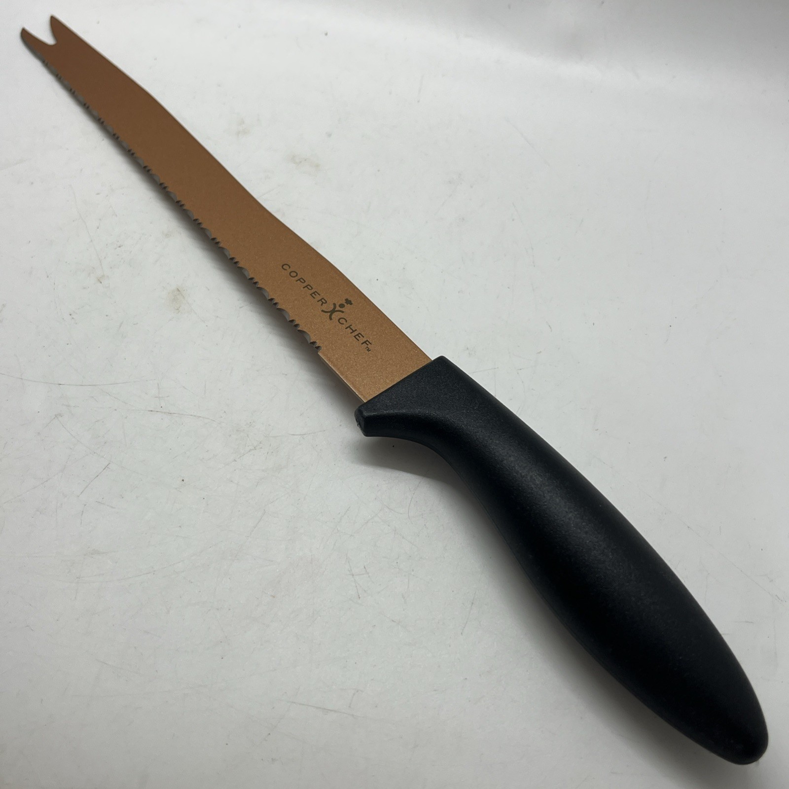 FOREVER-SHARP PROFESSIONAL GRADE COPPER CHEF STAINLESS "13" BREAD KNIFE