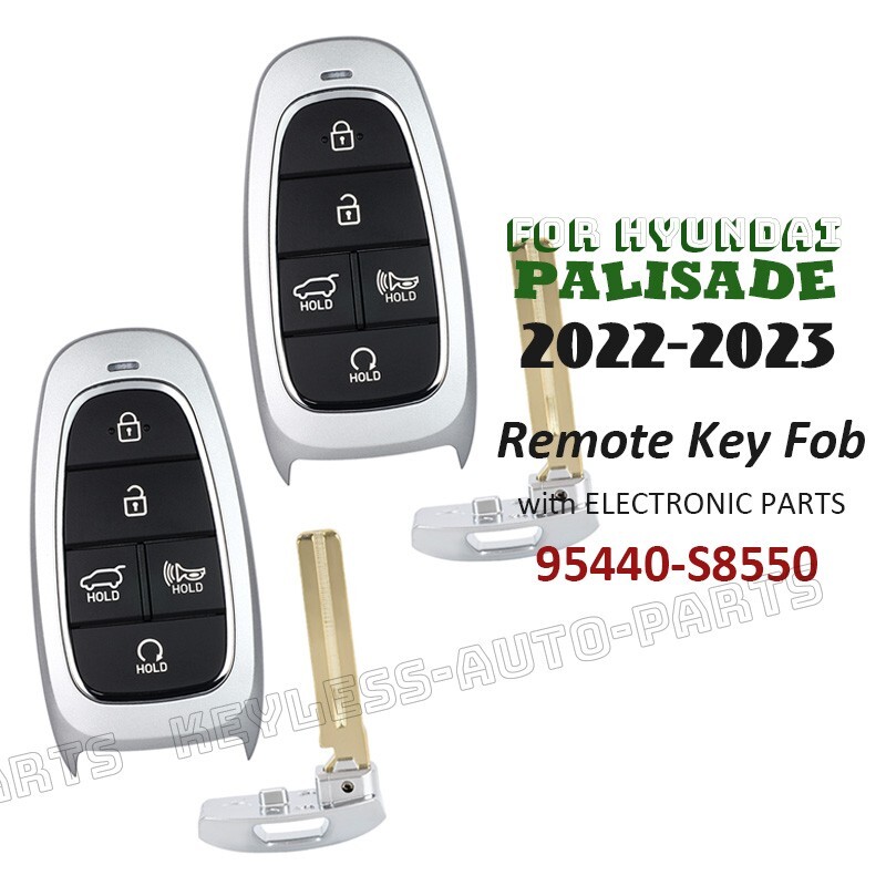 2x 95440-S8550 for Hyundai Palisade 2022 2023 Proximity Keyless Remote Key Fob