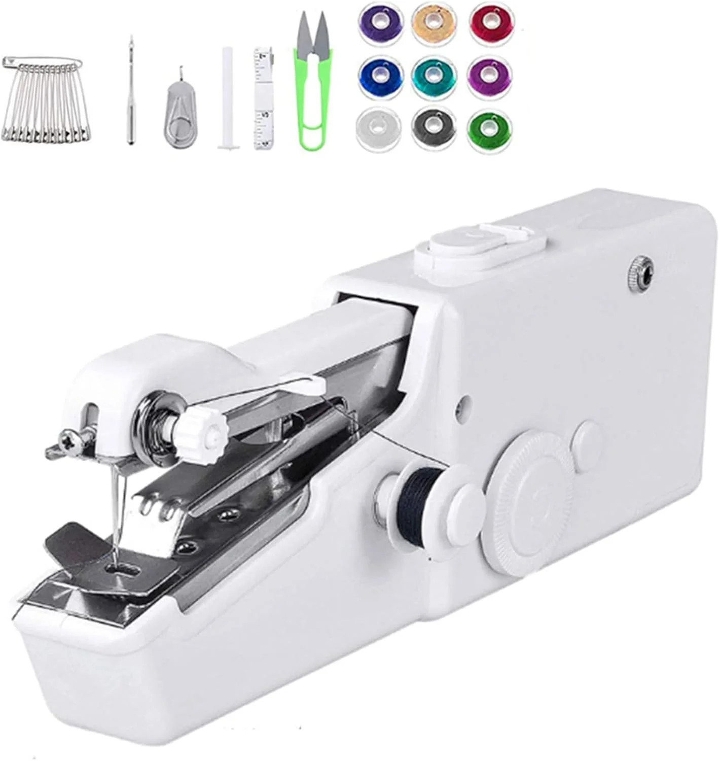 Mini DIY Portable Sewing Machine Tailor Stitch Hand-held Home Travel Cordless US