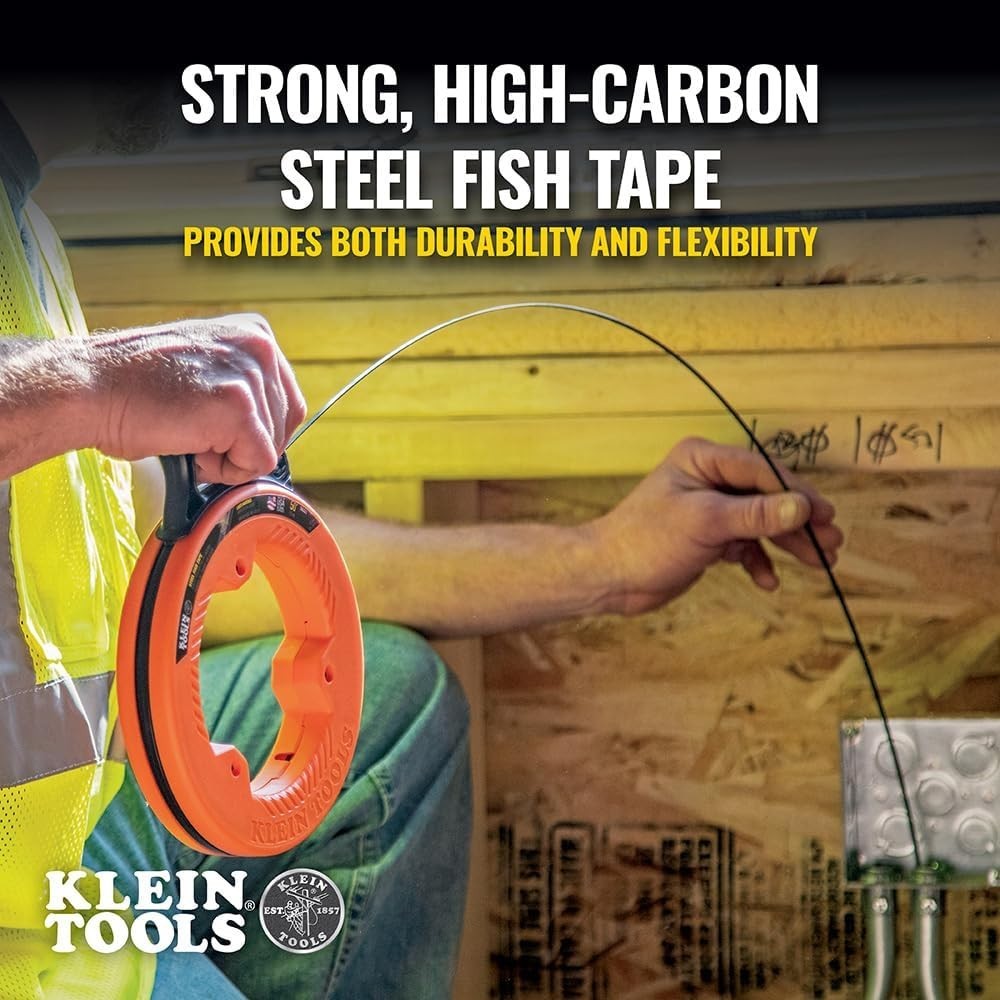 Klein Tools 56331 50ft Steel Fish Tape