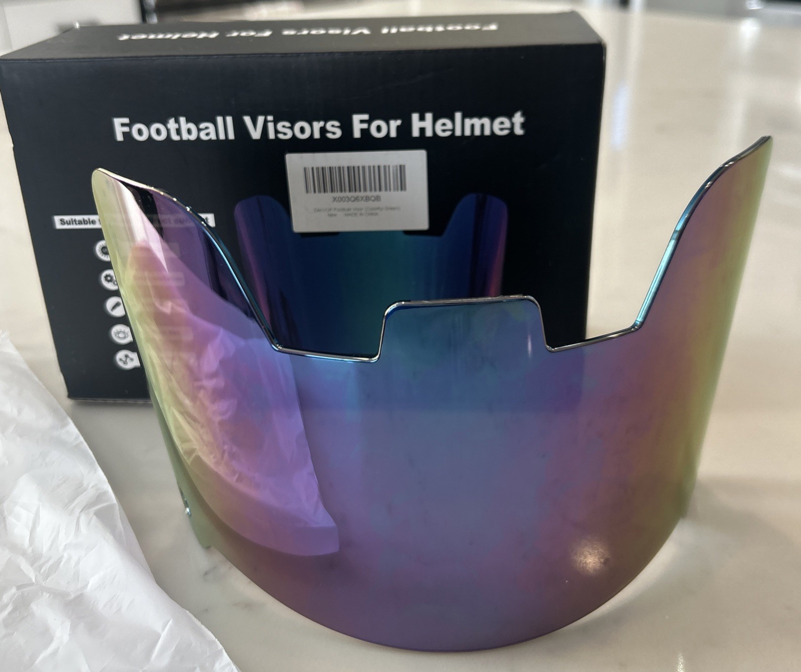 New Multicolor Football Helmet Visor Shield