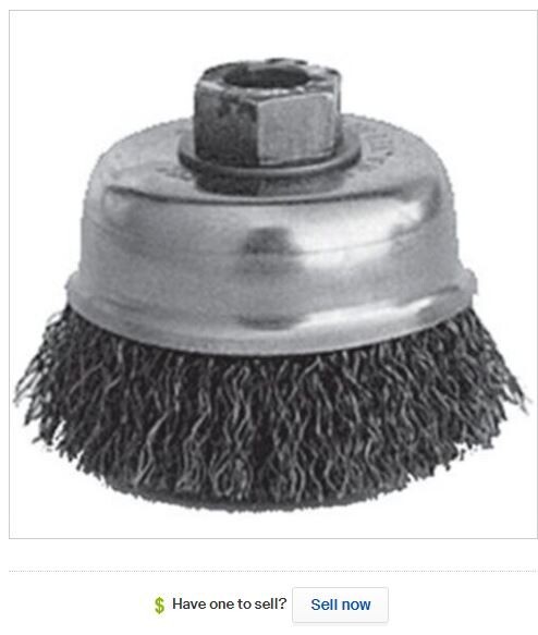 5-3155 5X5/8-11 Crimp Cup Brush, Kt Industries, EACH, EA, Type: Arbor and bushin