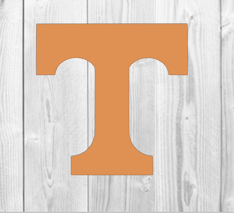UT Vols T Logo Vinyl Decal University of Tn Volunteers Tennessee- Auto - Laptop