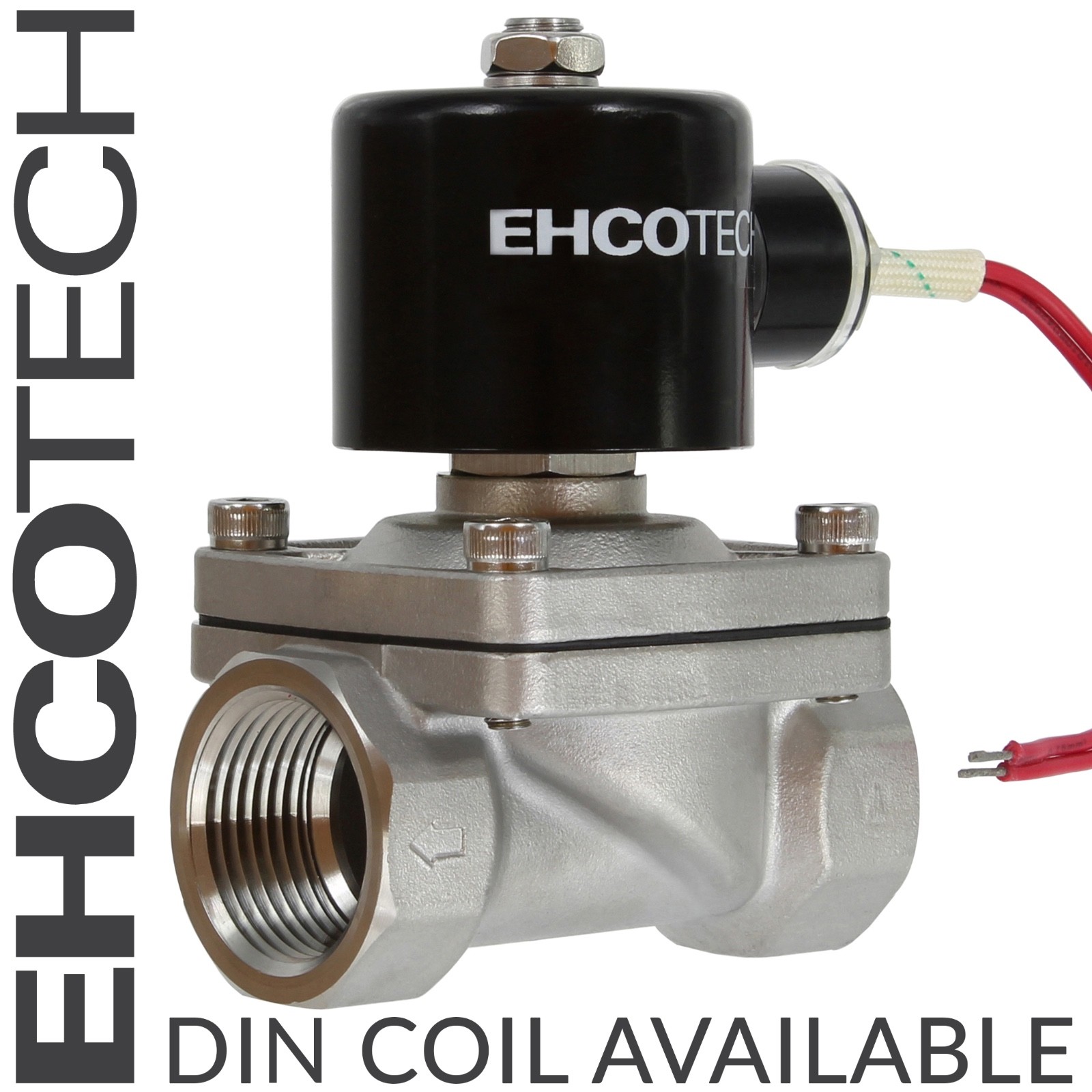 1" NPT 12V DC Solenoid Valve Stainless Steel/Viton Electric Water Air Fuel NC