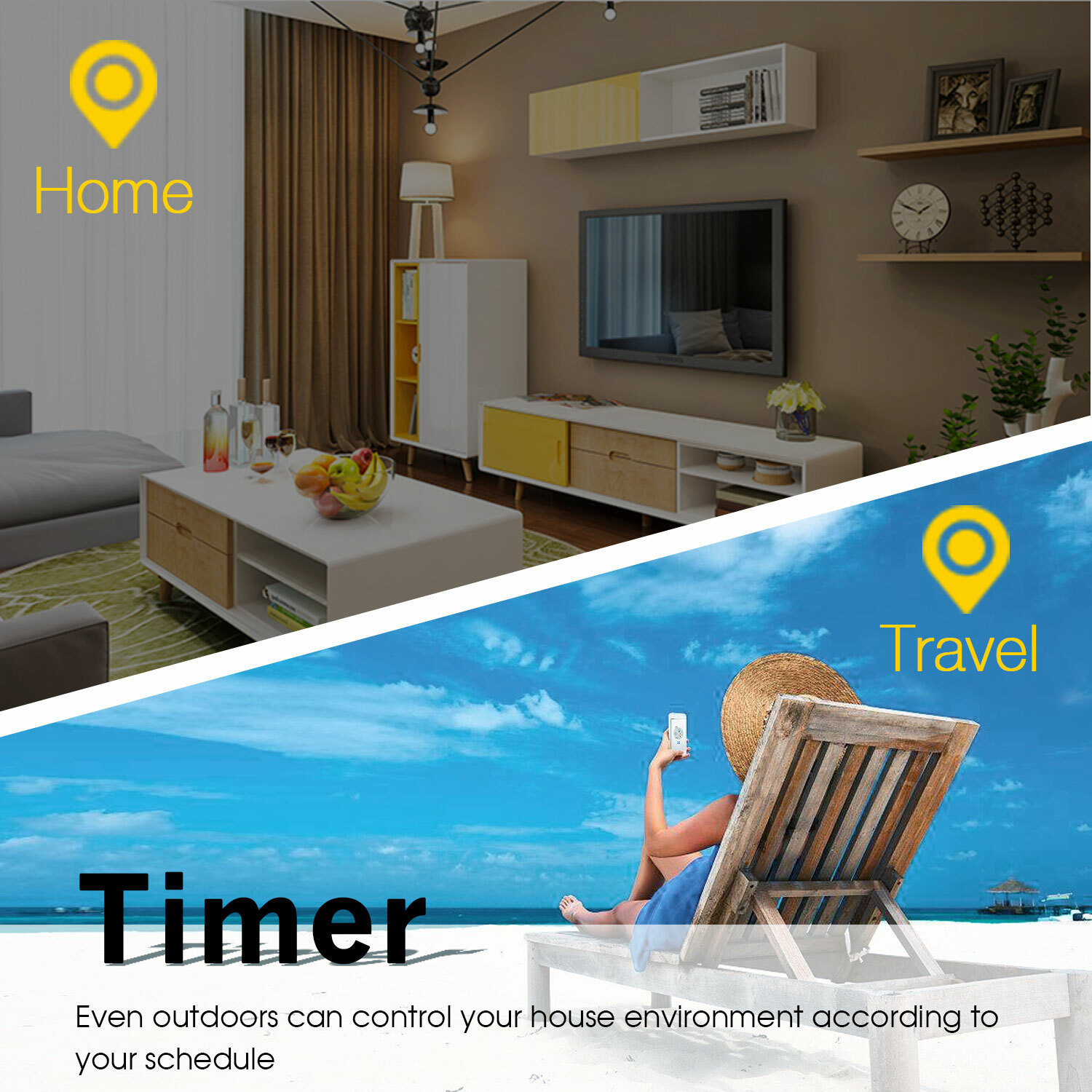 4*Wifi Smart Plug Remote Control US Socket Outlet Support Alexa Echo/Google Home
