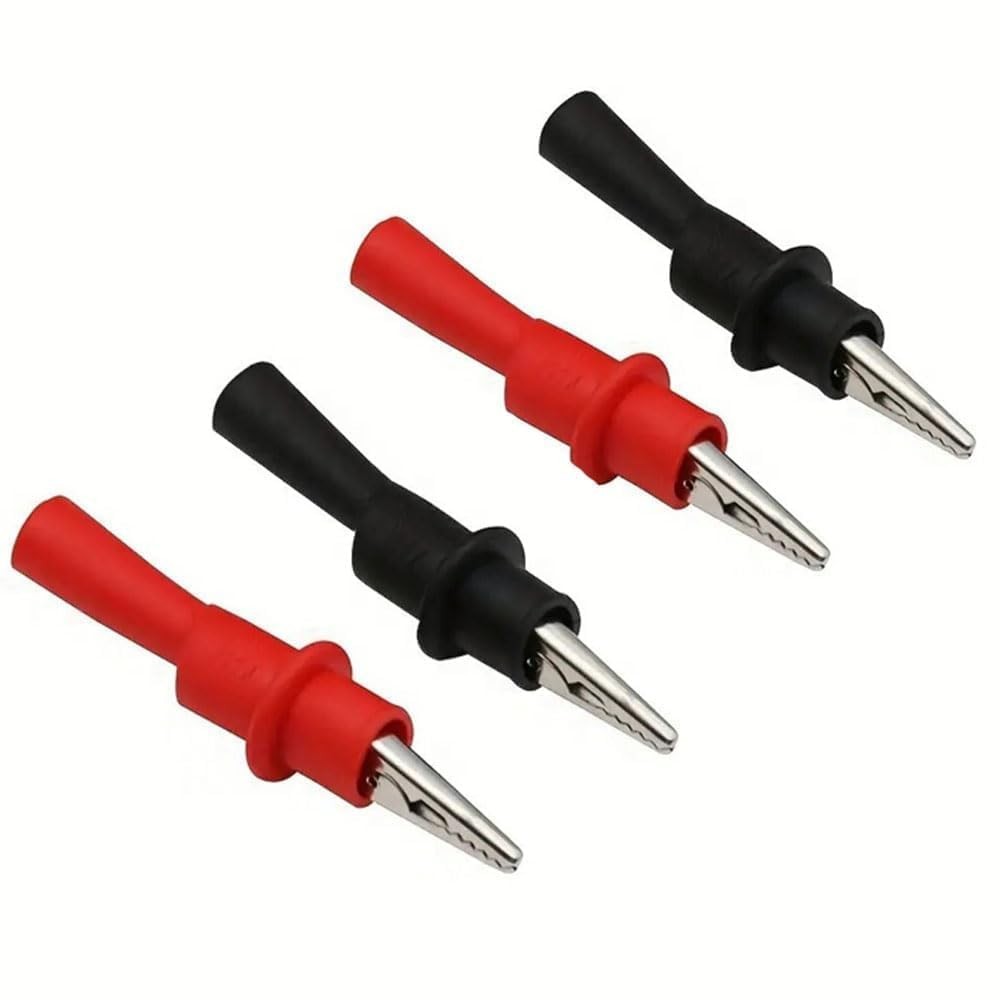 Alligator Clip Crocodile Clamp for Insulated MultiMeter Test Lead Meter Black