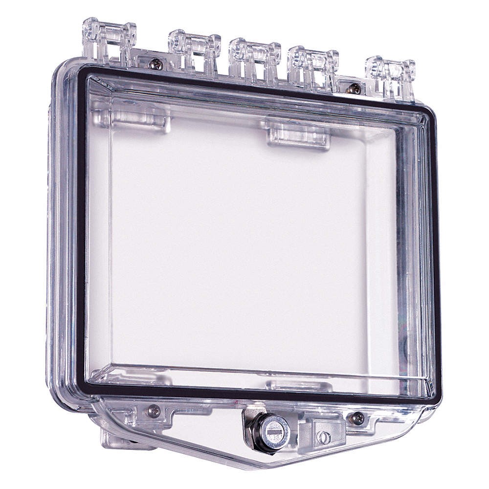 SAFETY TECHNOLOGY INTERNATIONAL STI-7510F Enclosure,Enclosed,Clear,Ext. Key Lock