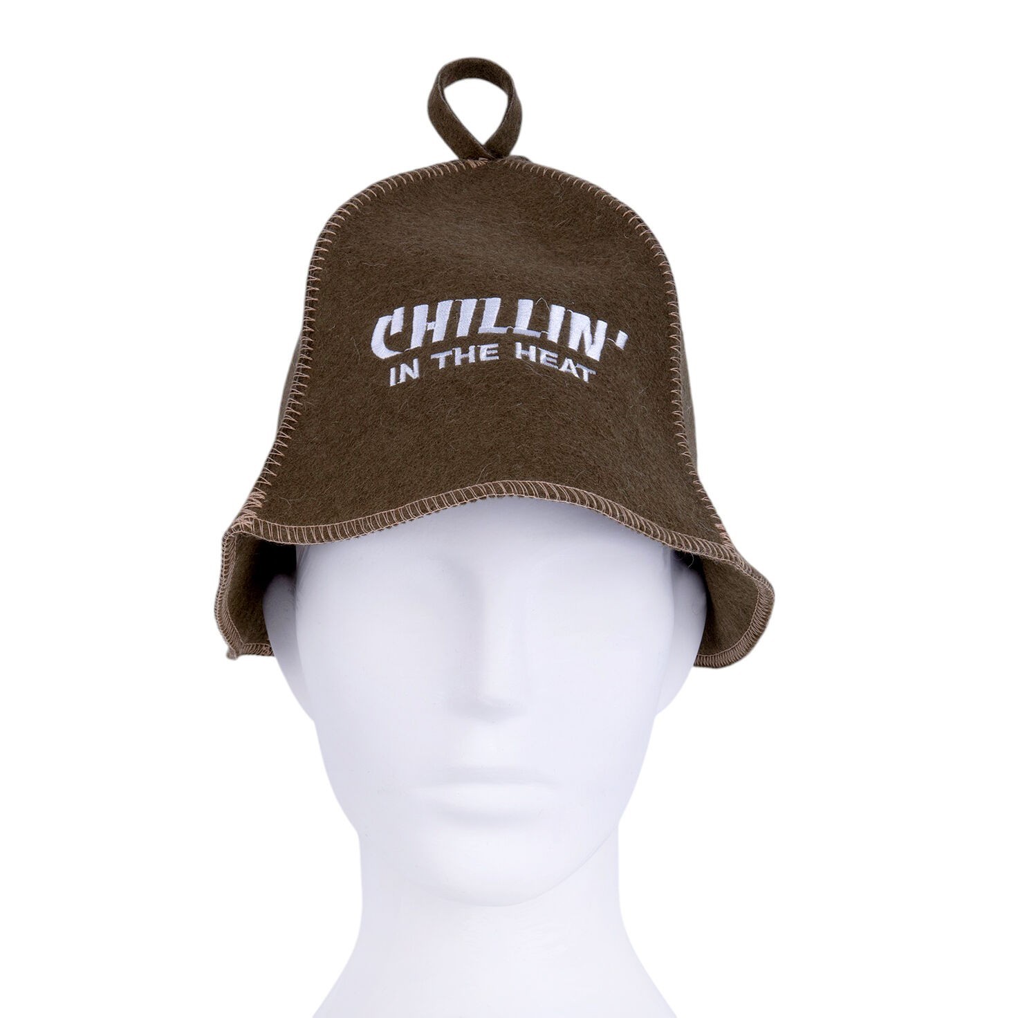 Chillin' Sauna Hat 100% Natural Wool Spa Russian Banya Hat Шапка для Бани Шерсть