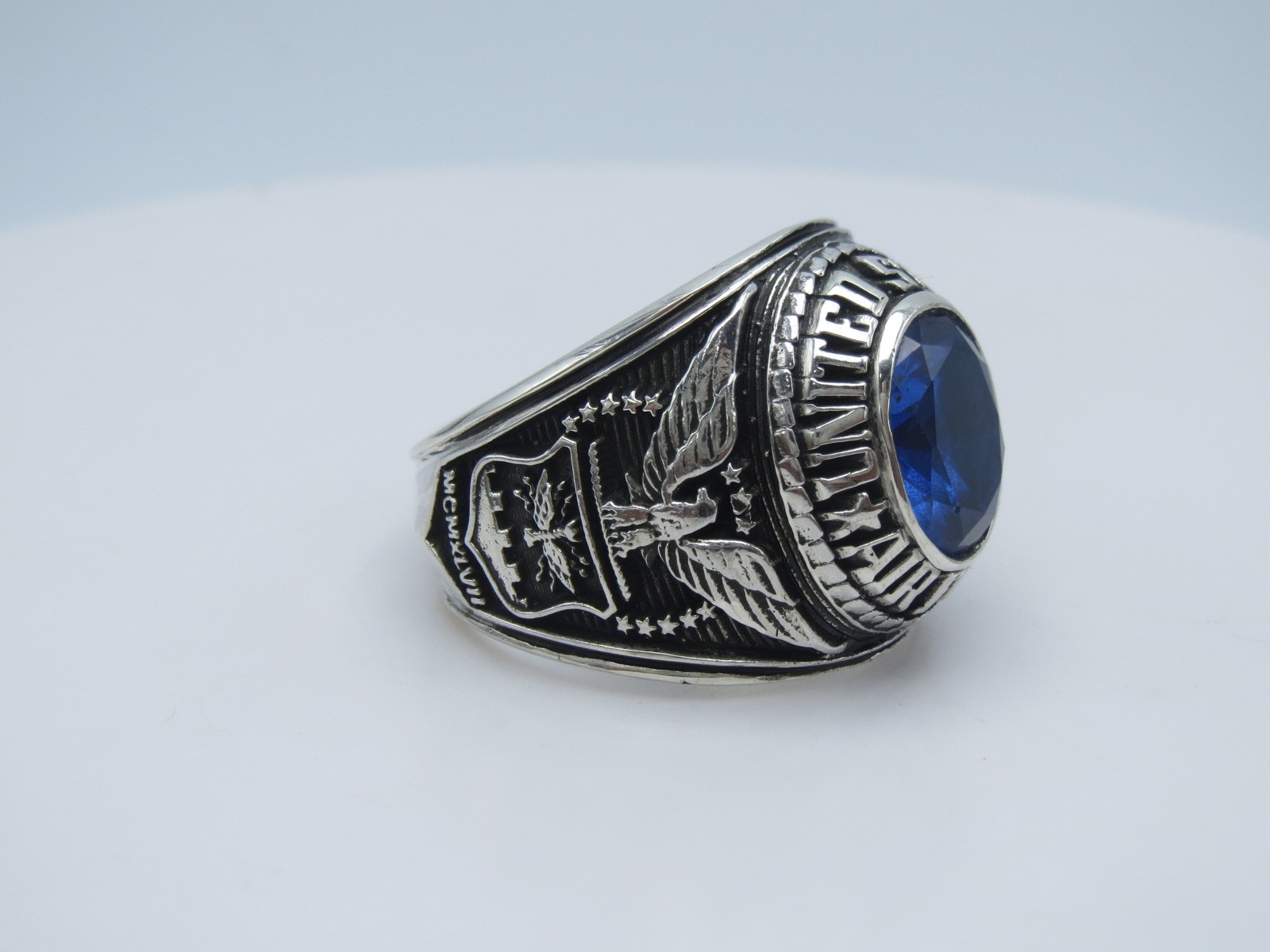 SILVER 925 , RING , USAF , US AIR FORCE RING , USAF , RING , US SIZE 10