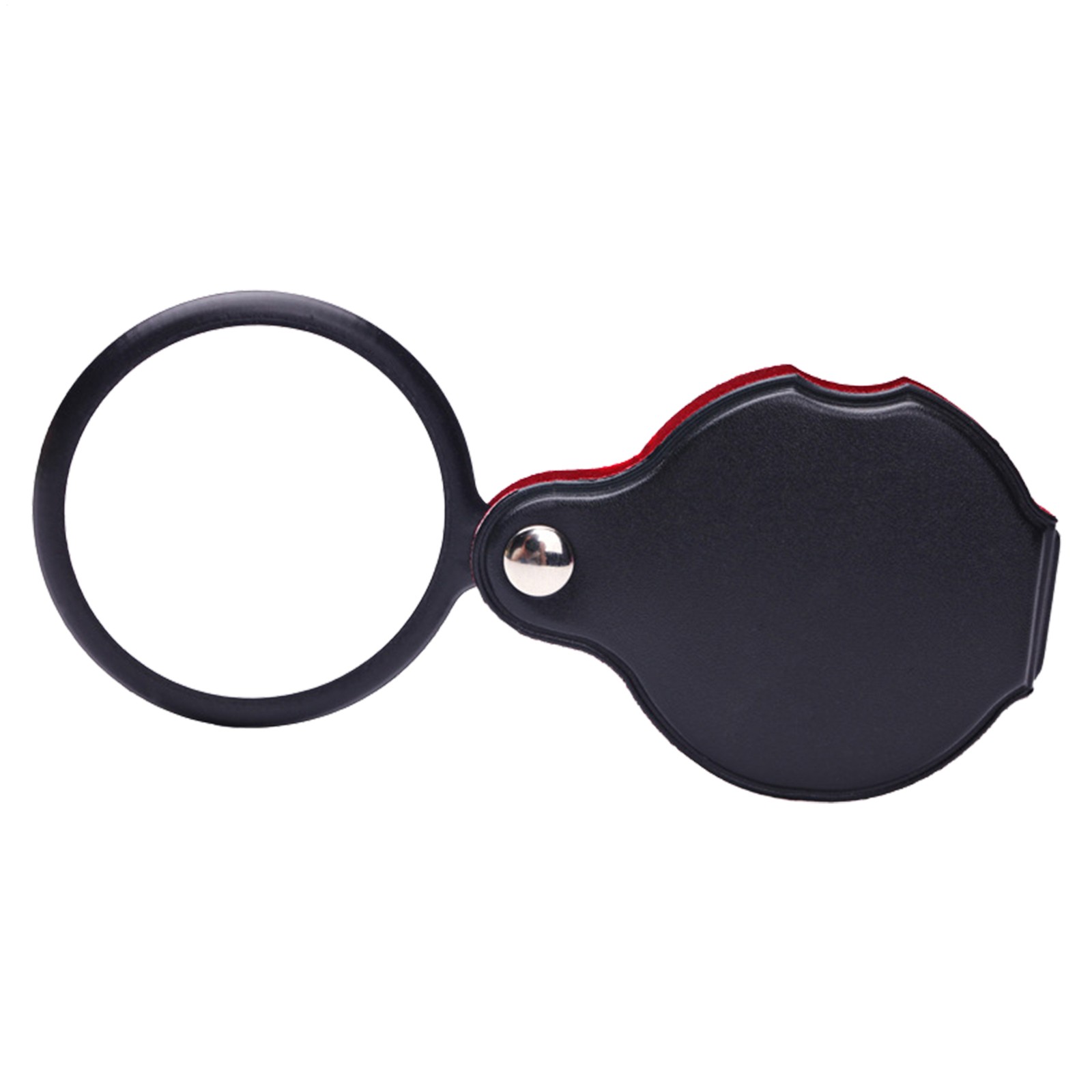 10X Mini Folding Magnifying Glass 50MM Optical Magnifier Pocket Reading Tool