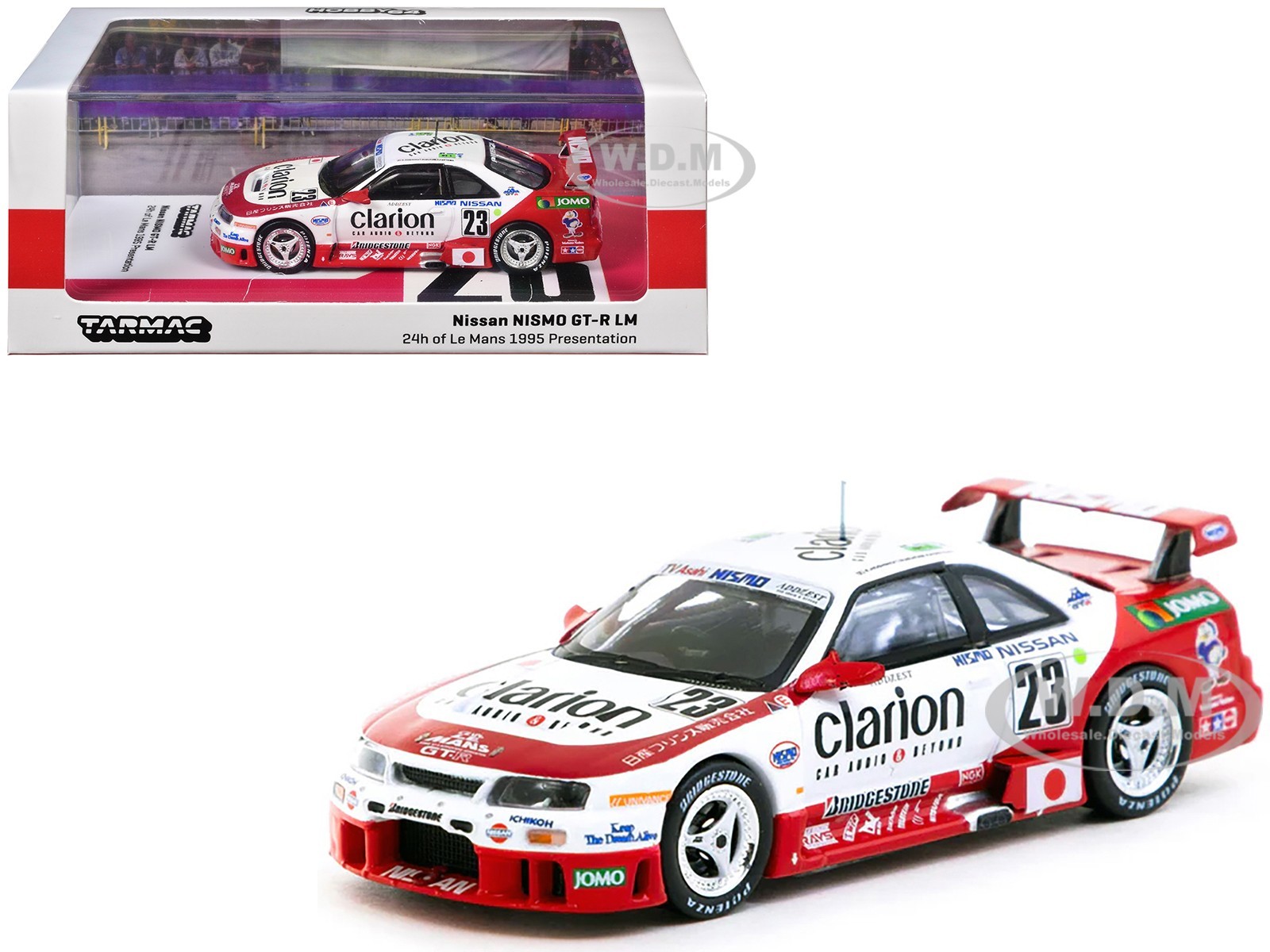 NISSAN NISMO GT-R LM #23 "24H LE MANS" 1995 1/64 BY TARMAC WORKS T64-067-95LM23
