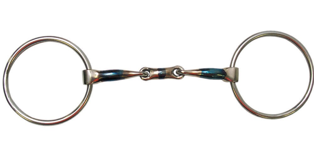 Horse Bit Blue Steel 3pc Campdraft Bit 95m Ring