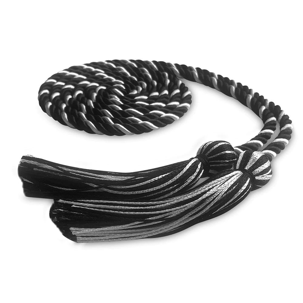 Endea Graduation Single Honor Cord Black/White for High School & College