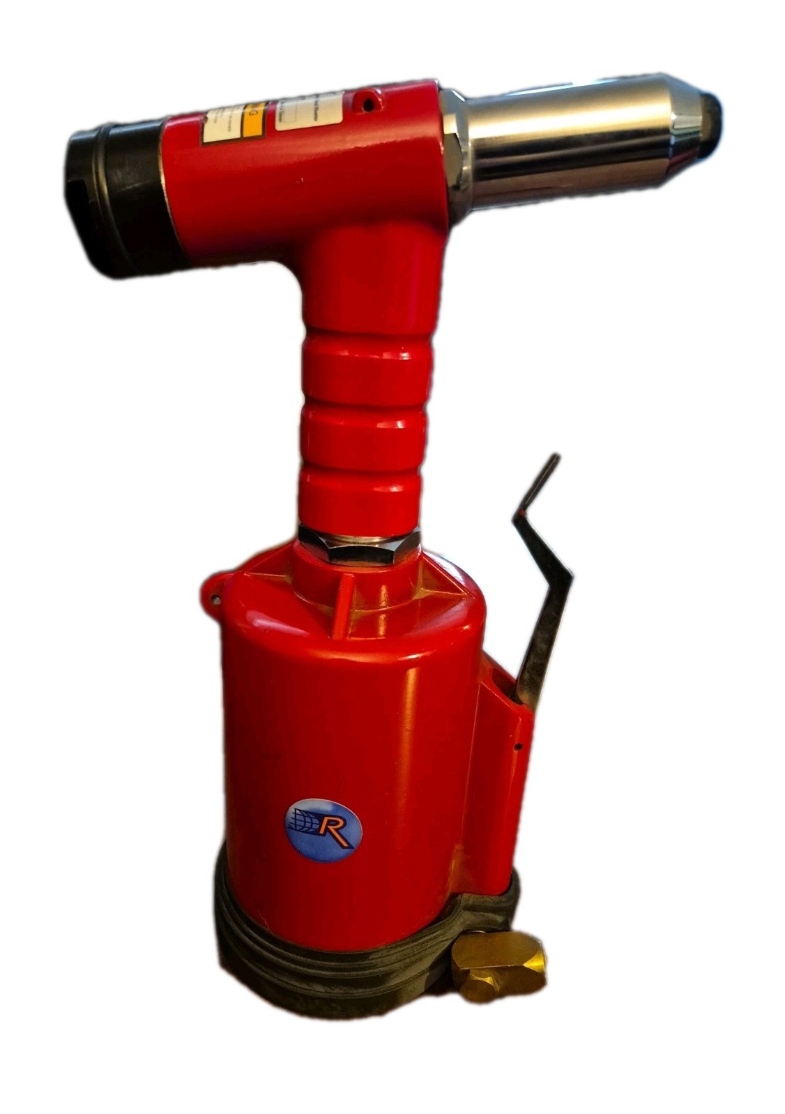 Rockford heavy duty pnuematic hydraulicx blind riveter, 1/4 cap