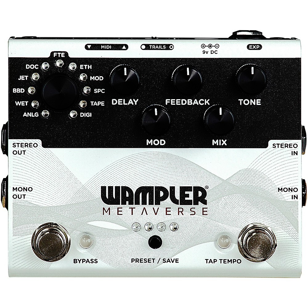 Wampler Metaverse MultiDelay Effects Pedal White