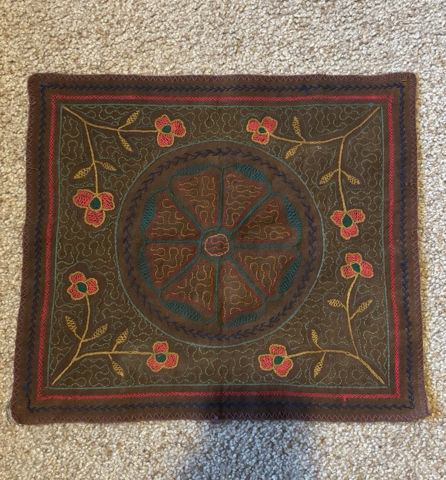 Shipibo Ayahuasca Tapestry (13 3/4” X 15 1/2”)