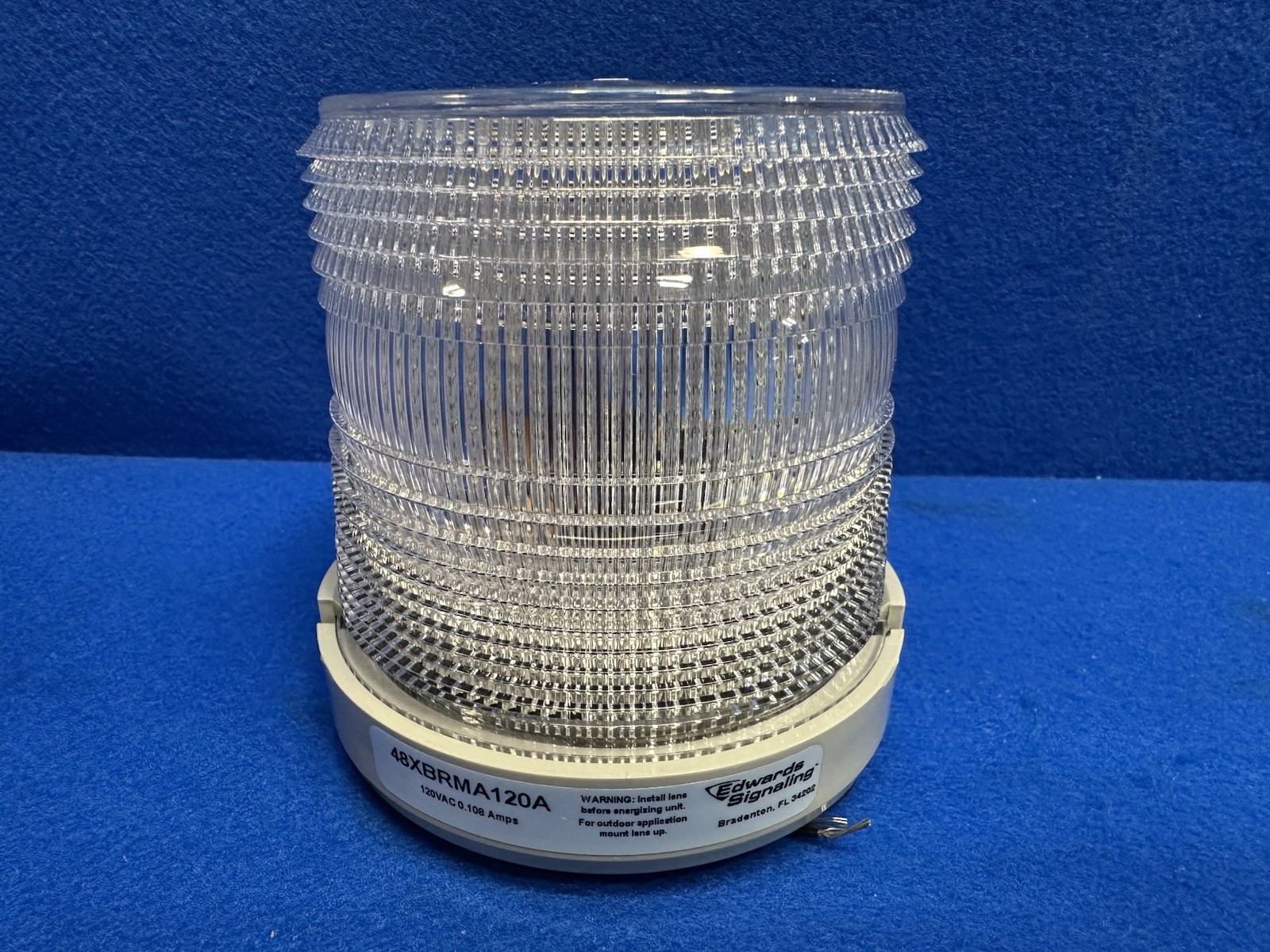 EDWARDS SIGNALING Warning Light 48XBRMA120A