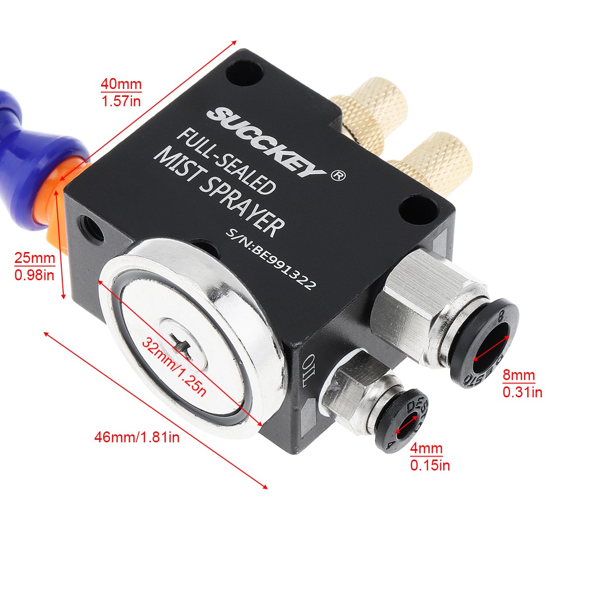 Mist Coolant Lubrication Spray System For Cutting Engraving Cooling Machine US