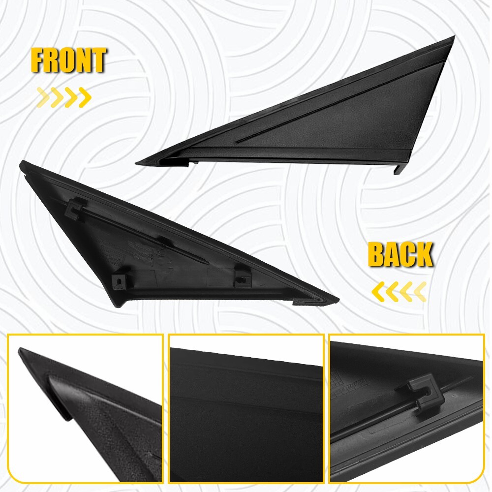 Driver Left Side Mirror Corner Triangle Cover Trim Pillar For 2012-18 Ford Focus