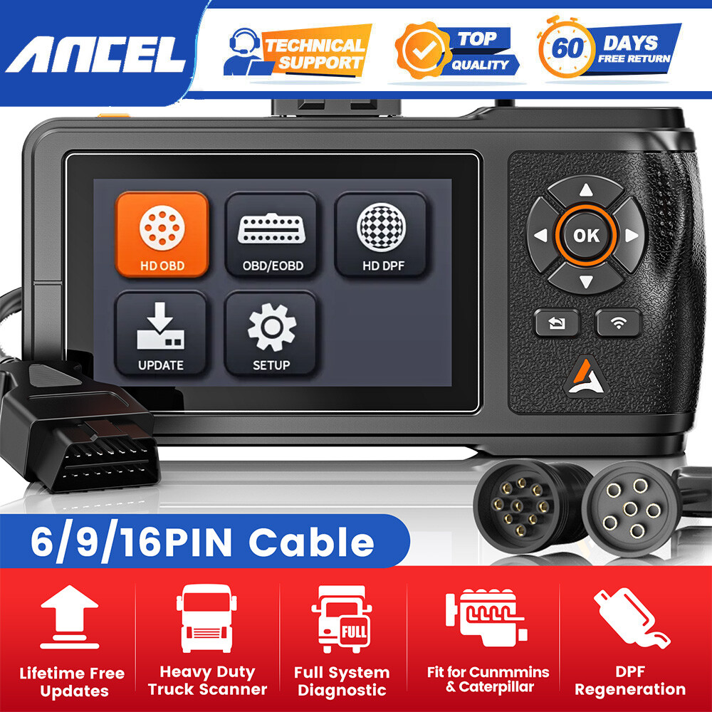 HGV Truck Full Systems Diagnostic Tool OBD2 Scanner for Cunmmins & Caterpillar