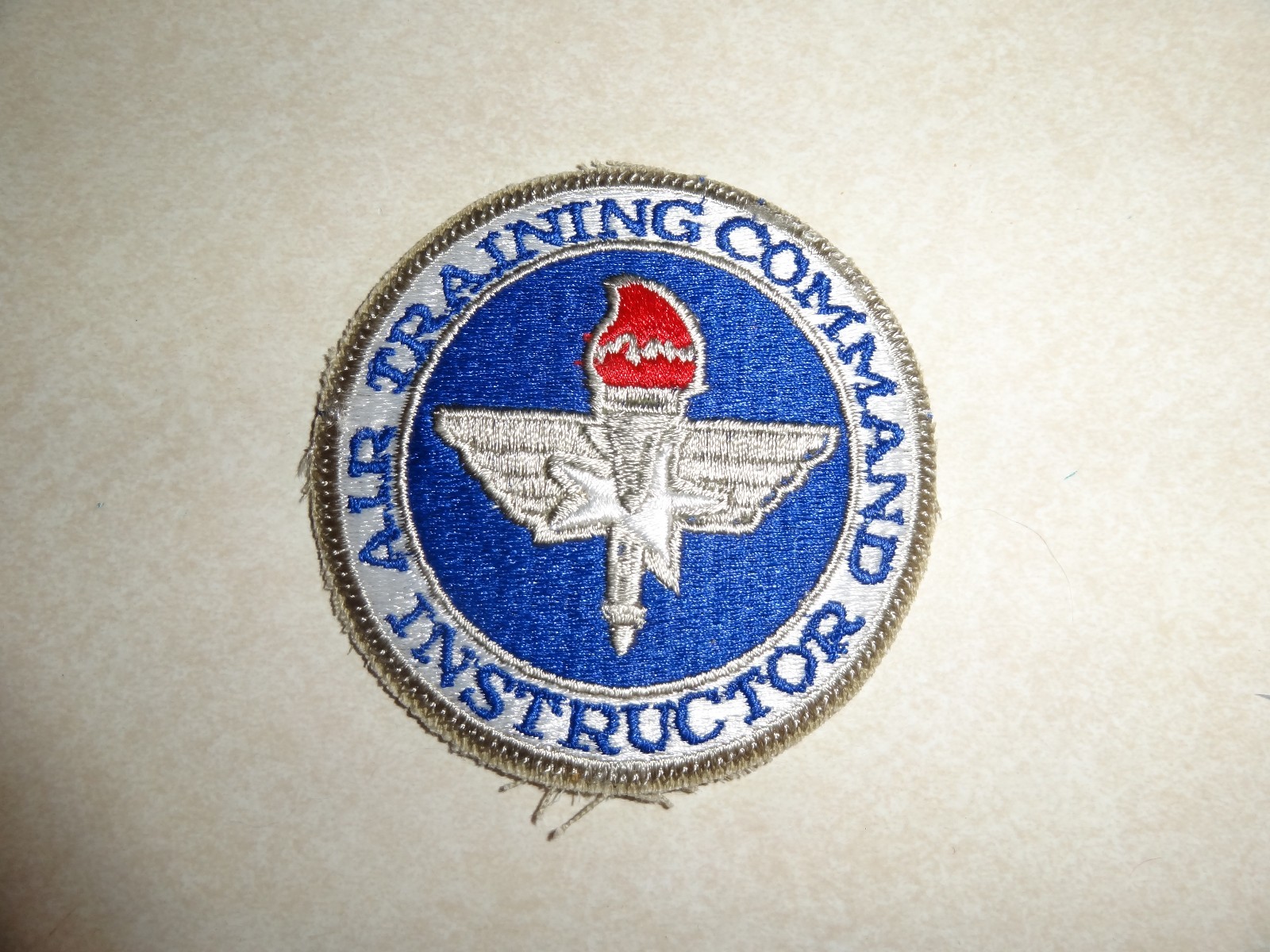 US MILITARY PATCH AIR FORCE POCKET AIR TRAINING COMMAND INSTRUCTOR