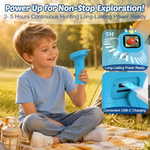 Portable Handheld Digital Microscope for Kids - Mini Digital Kids Microscope Kit