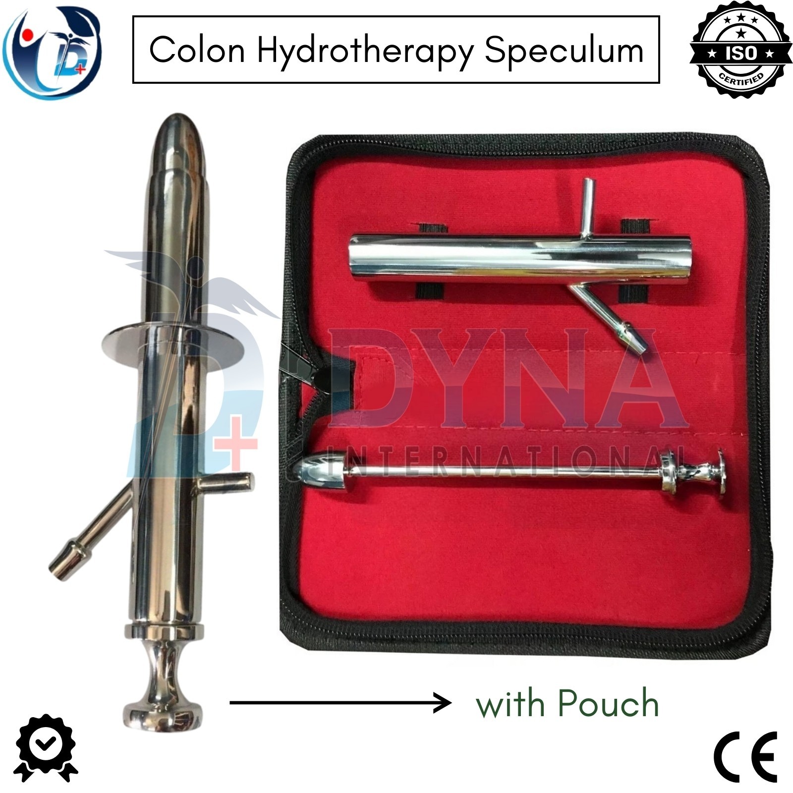 Colon Hydrotherapy Speculum with Collar 20mm/OD Stainless Steel Autoclavable CE