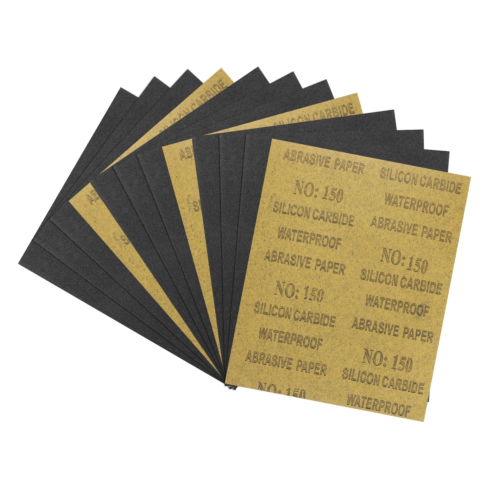 12pcs Sand Papers - [9 x 11 Inch x 150 Grits] Sandpaper Sheets