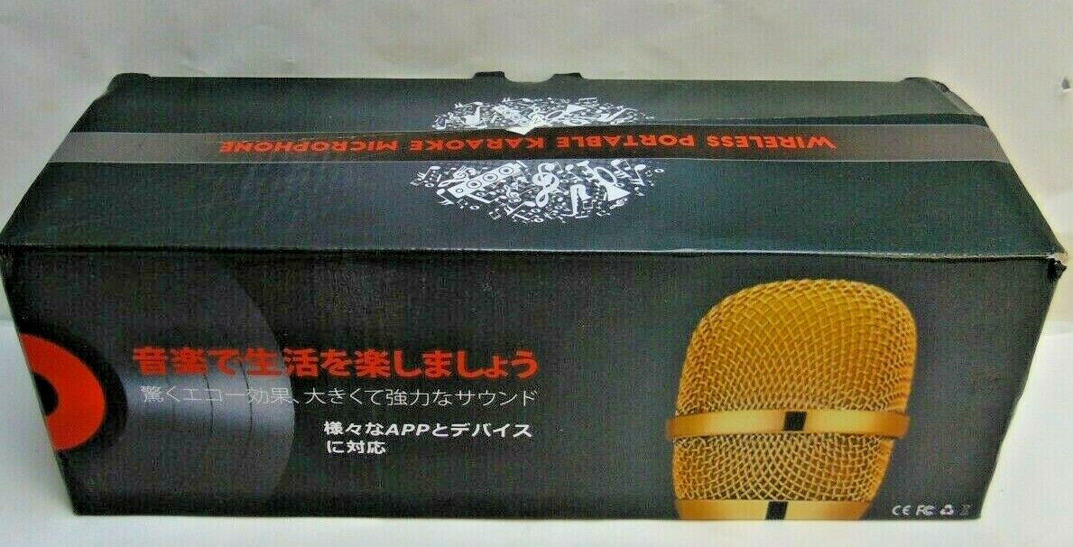 Wireless Bluetooth Karaoke Microphone Mobile KTV Effect USB Speaker NEW