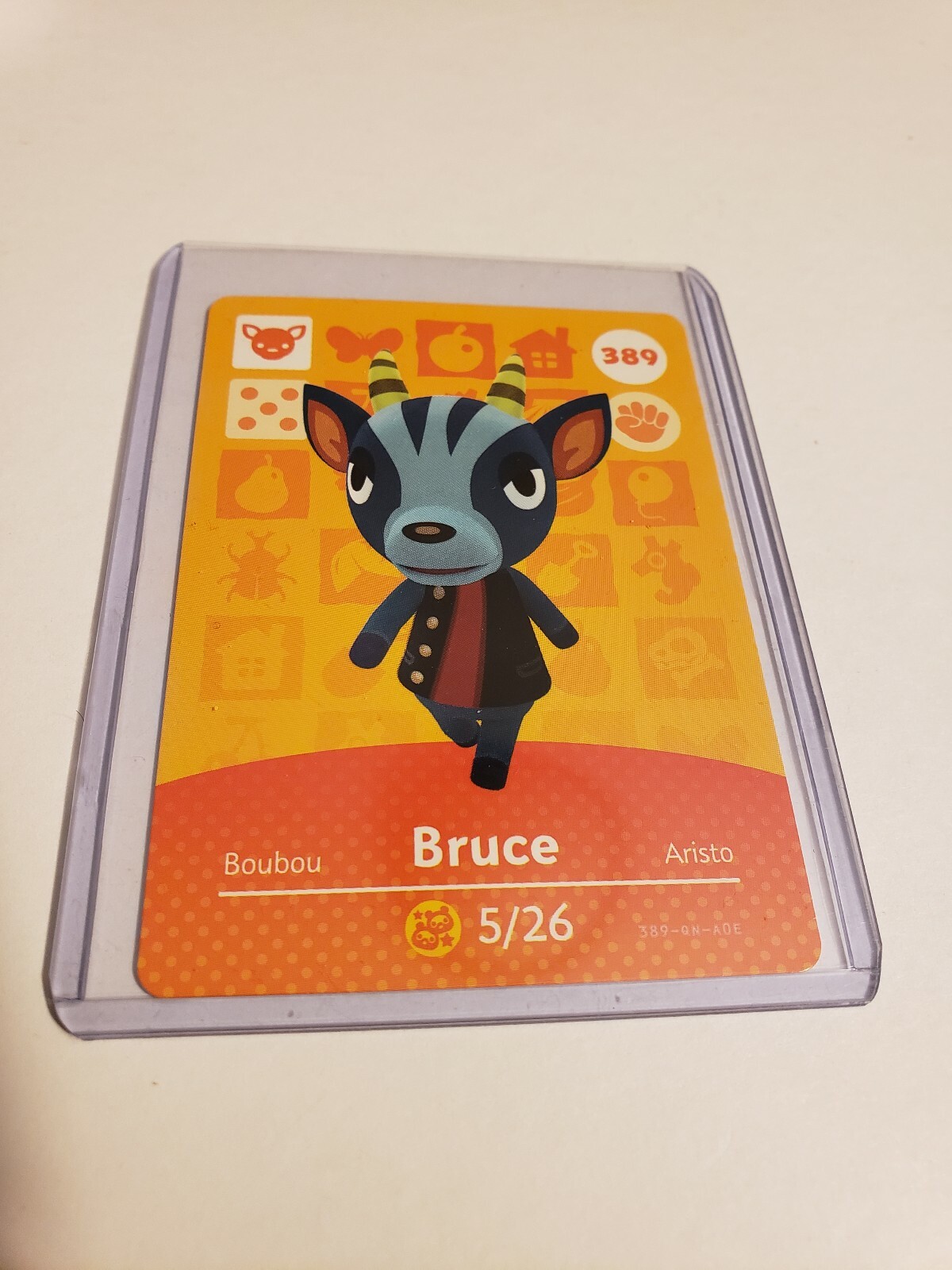 !SUPER SALE! Bruce # 389 Animal Crossing Amiibo Card AUTHENTIC Series 4 NEW!