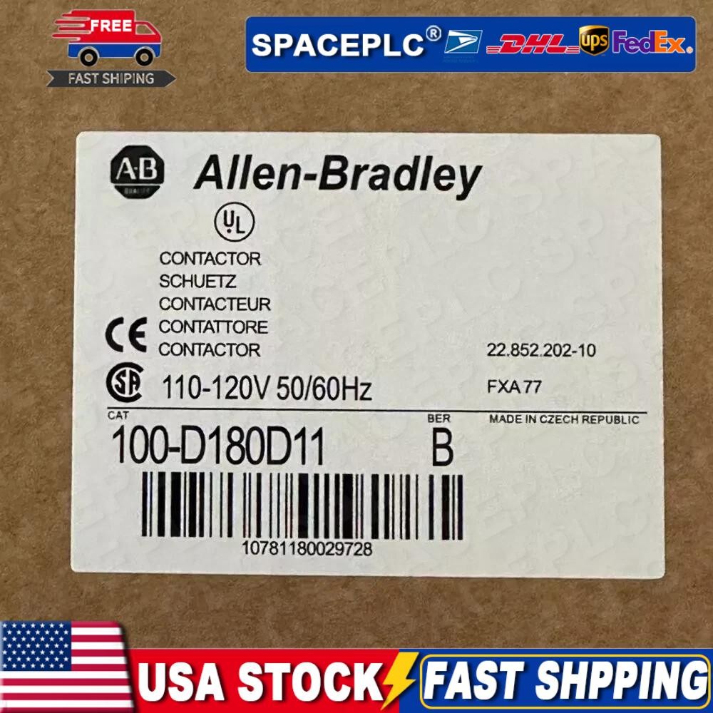 Allen-Bradley 100-D180D11 Contactor AB 100D180D11 NEW Factory Sealed US Free Tax