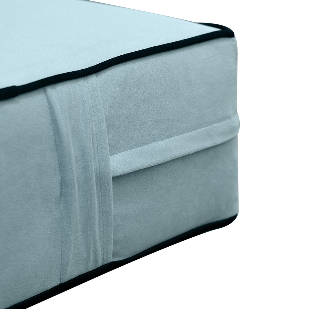 SLIPCOVER ONLY S.V3 Velvet Indoor Daybed Mattress Pillow ContrastPipe Twin AD355