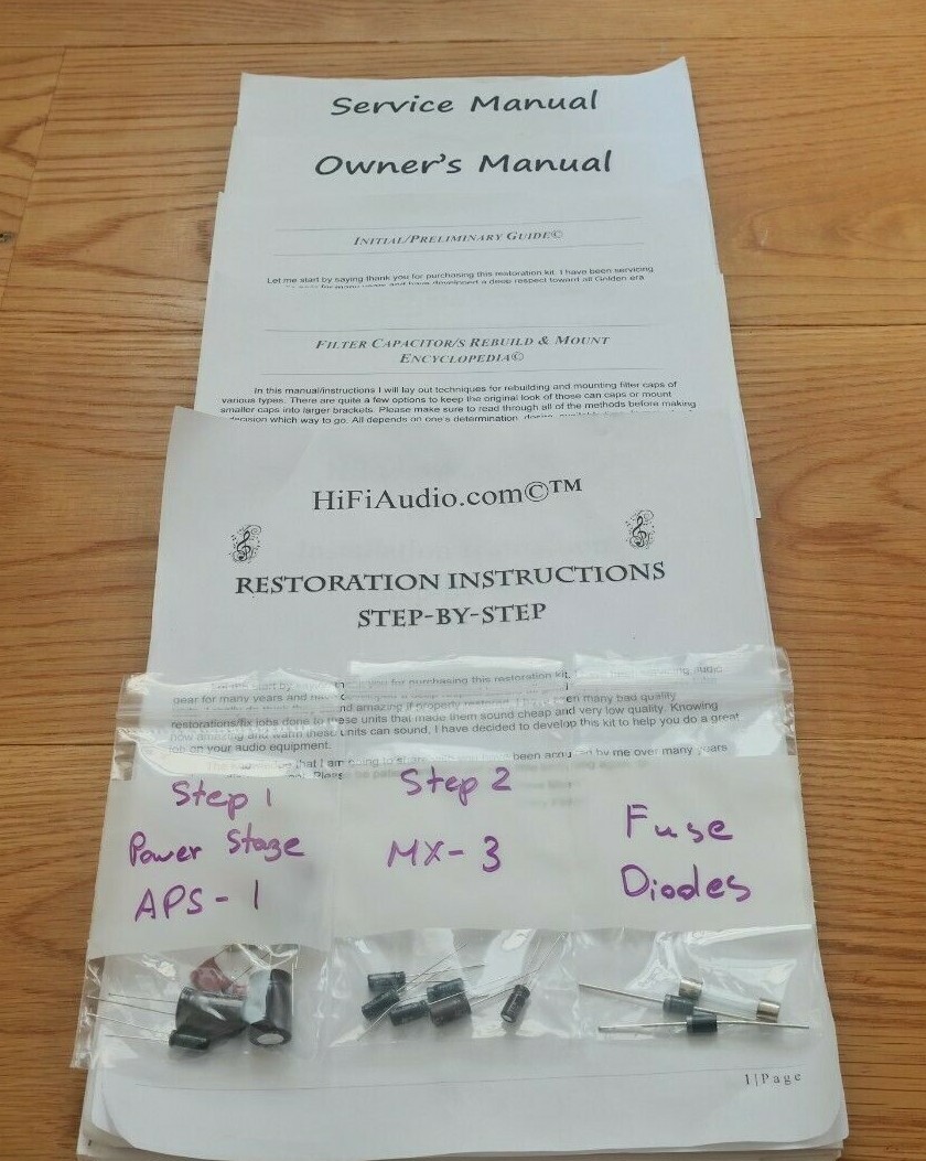 KLH model 13  tuner restoration recap repair service rebuild kit capacitor