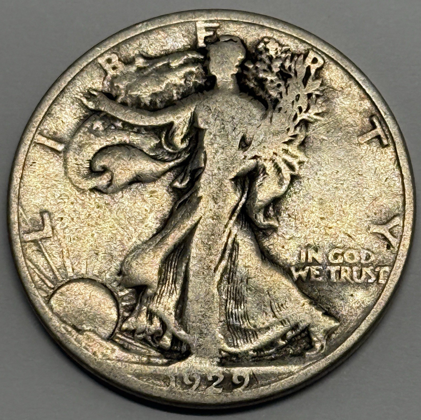 1929 S 50c Walking Liberty Half Dollar