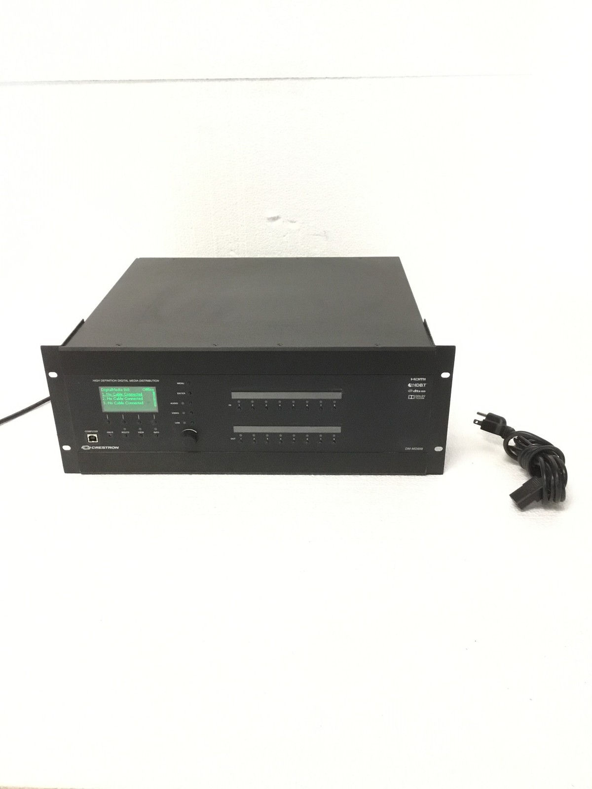 Crestron DM-MD8X8 Matrix Switcher 8x8 w/ Cards included WORKING FREE SHIPPING