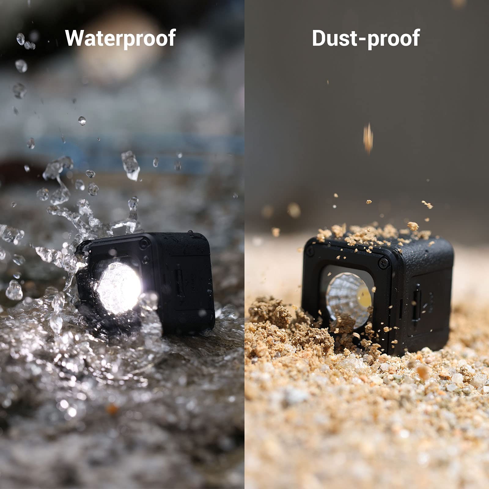 SmallRig RM01 Mini LED Video Light 3 Pack, Watreproof Portable Lighting Kit w...