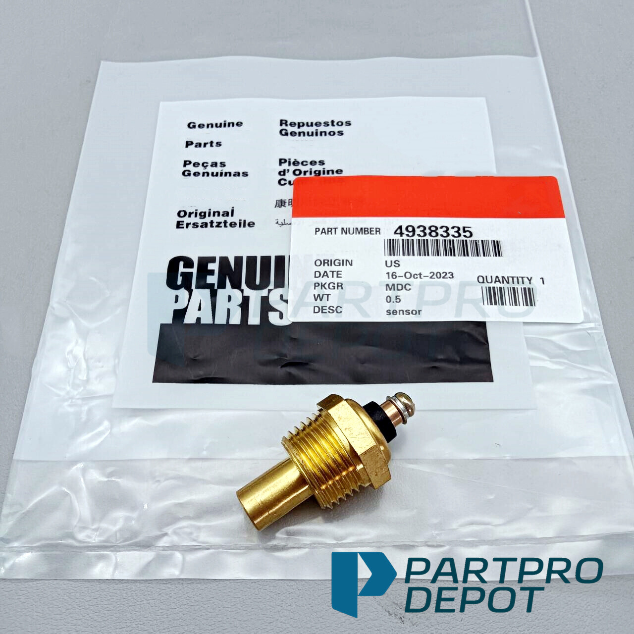 OEM Temperature Sensor 4938335 for Cummins Engine 4BT 6BT US