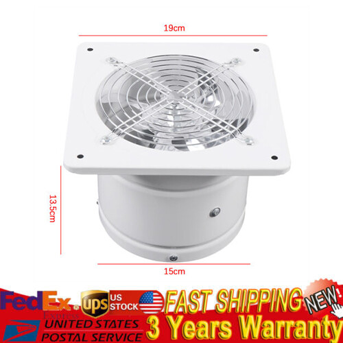6" Ceiling Bathroom Ventilation Fan Toilet Bath Air Vent Exhaust Fan Wall Mount