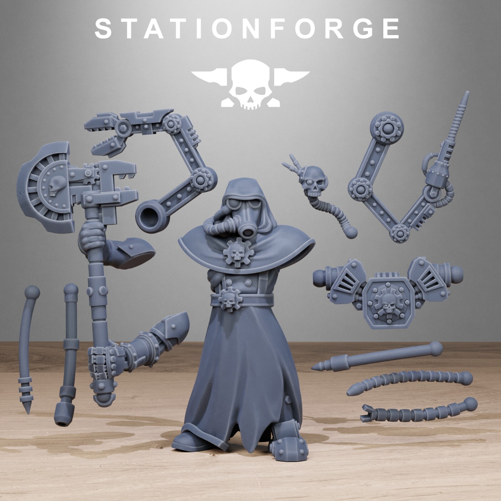 The GrimGuard Tech Engineers from Station Forge 32mm.