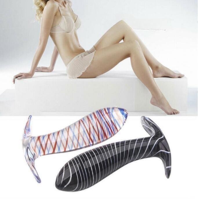 Glass Anal Sex Plug Toy Glass Penis Anus Butt Plug Glass Dildo Vaginal Massager