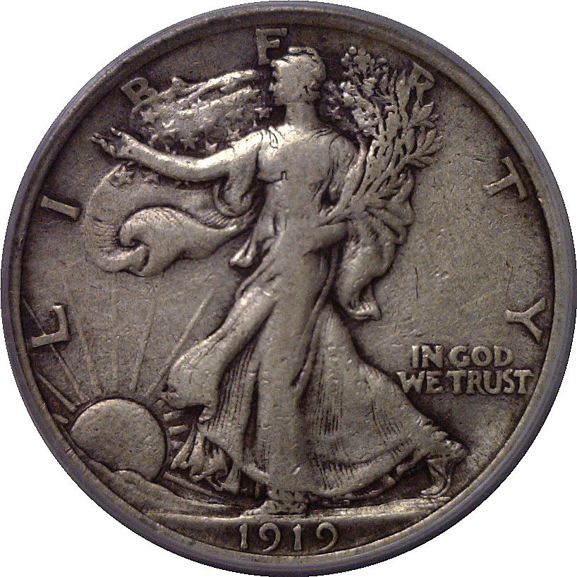 1919 Walking Liberty Half Dollar PCGS VF-30